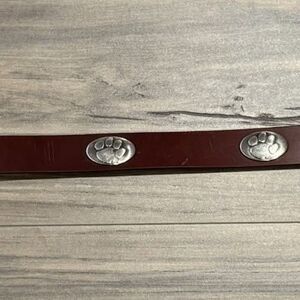 ZEP-PRO Clemson University Tiger Genuine Full Grain Leather SMALL Kids Belt